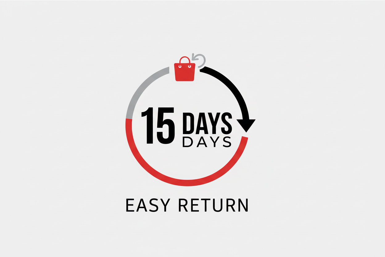 15 days easy return logo 