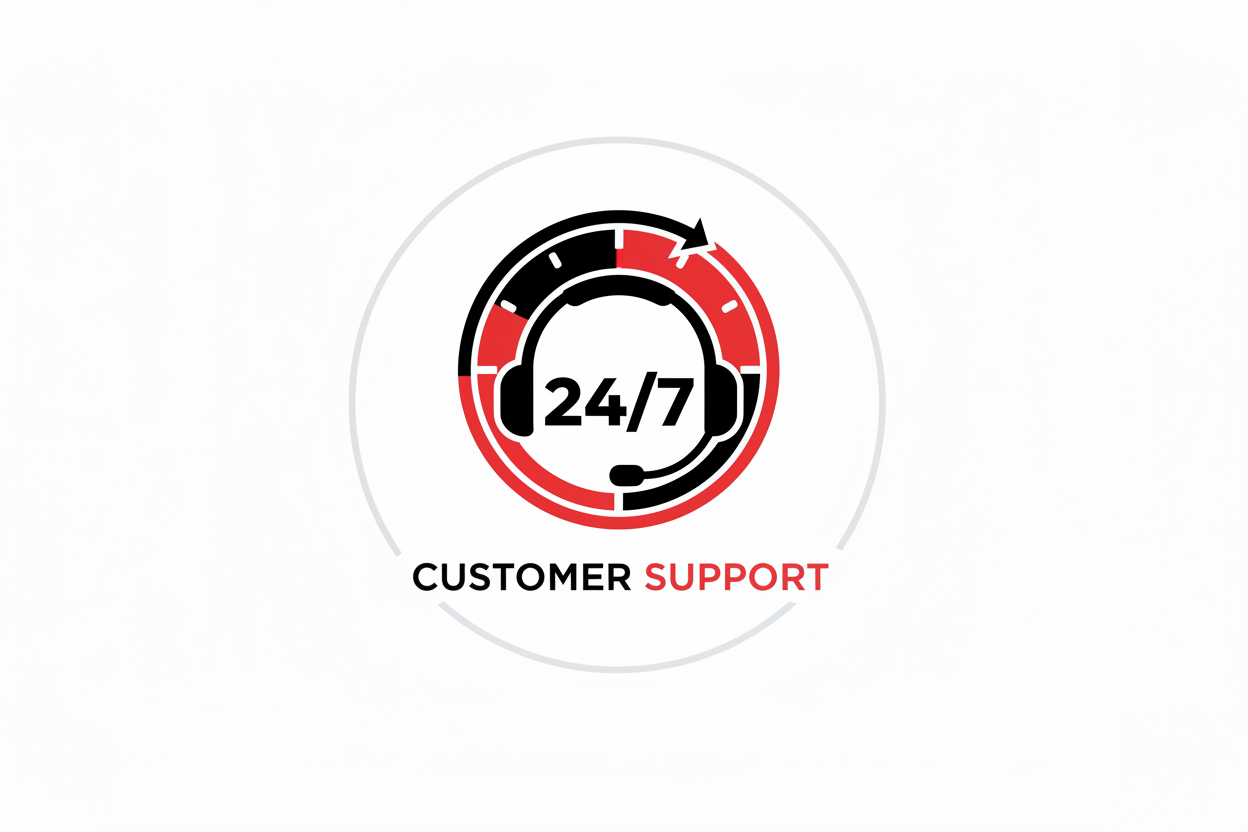 24/7 custumer support logo